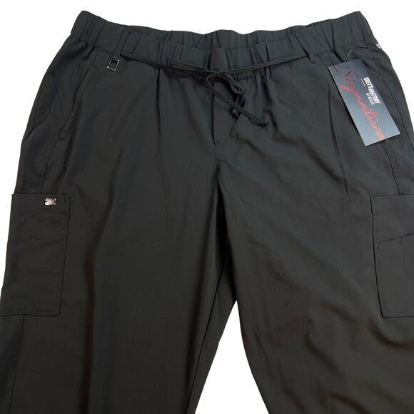 Barco Grey’s Anatomy Six Pocket Double Cargo Mid Rise Scrub Pants Black Size 3X - Picture 1 of 14